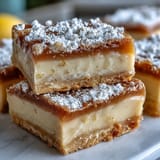 A close-up of Earl Grey, Guava, and Lemon Bars shows a vibrant guava swirl in the filling and a crisp, golden crust.