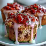 Strawberry Lemon Muffins Glaze