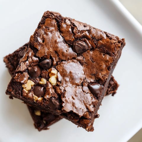 Warm brownies, fresh from the oven, with a gooey center: a delightful American treat to savor.