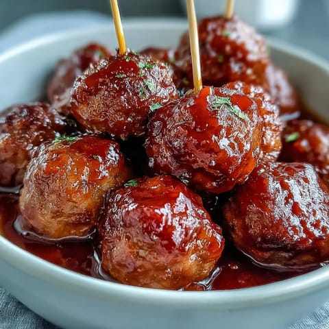 Savory Easy Sweet and Sour Crock Pot Meatballs served steaming hot over fluffy white rice with a sprinkle of sesame seeds for dinner.