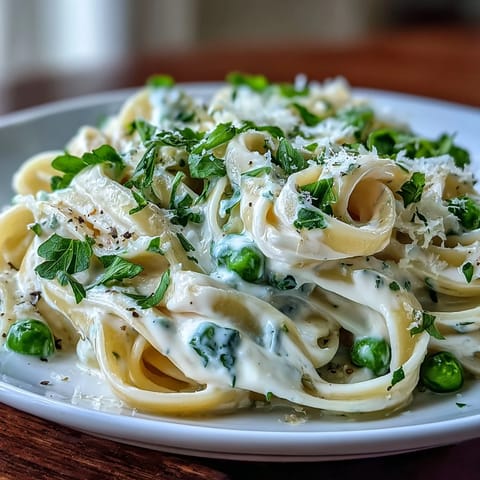 Ricotta Lemon Linguine with Peas