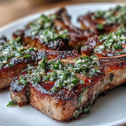 Lamb Chops Mint Gremolata