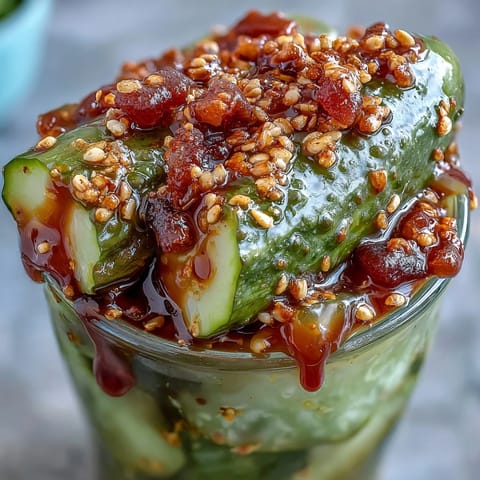 Tangy Chamoy Pickle Kit layered with colorful candies and zesty Tajín, a viral delight.
