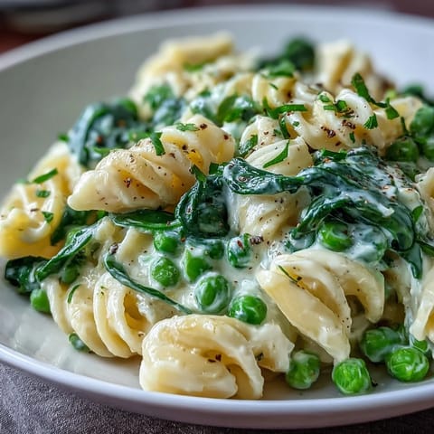 Creamy One-Pot Lemon Ricotta Pasta with peas, bright with citrus.