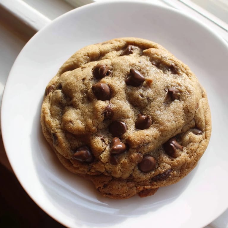 Close-up of a delightful plate of classic chocolate chip cookies, ideal for sharing with friends.