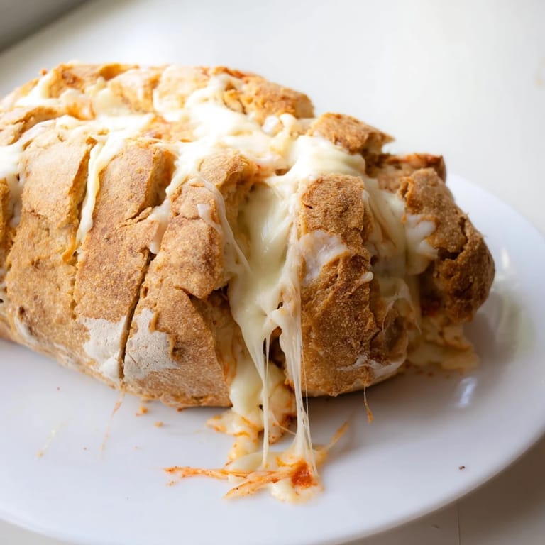 Three-Cheese Grilled Cheese sandwich with gooey cheese oozing from crispy bread, paired with a bowl of tomato soup.  