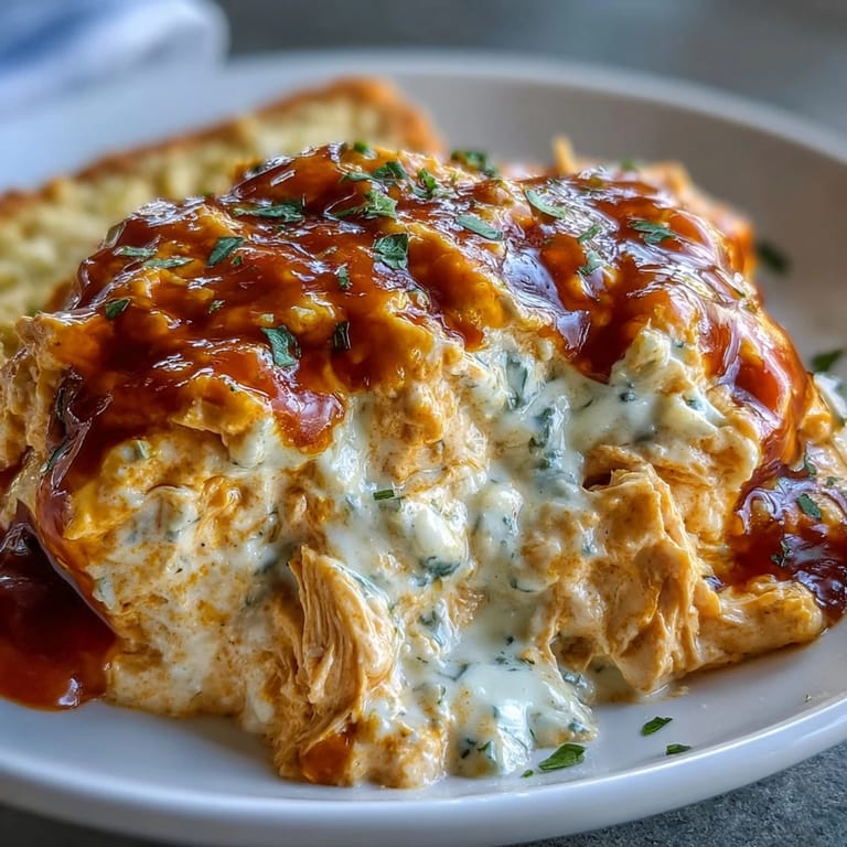 Golden, cheesy Crock Pot Buffalo Chicken Dip in a slow cooker beside crunchy carrot sticks, ready for a game day snack.