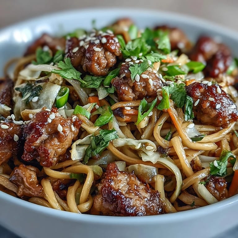 Garnished with fresh cilantro and sesame seeds, these vibrant Potsticker Noodle Bowls are served with lime wedges for a bright finish.
