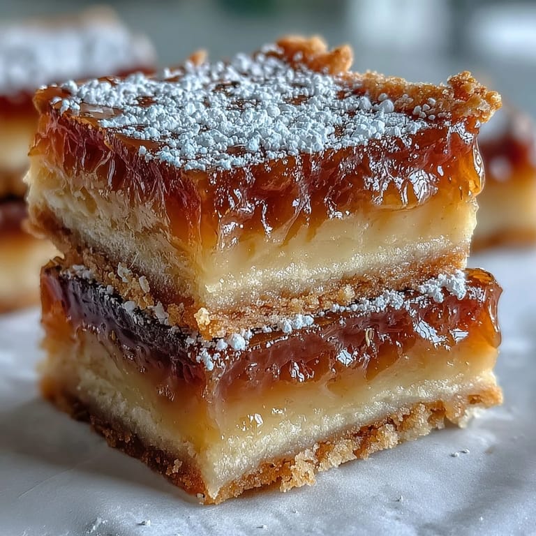 Fresh lemon slices and Earl Grey tea leaves frame a platter of Earl Grey, Guava, and Lemon Bars for an afternoon tea treat.