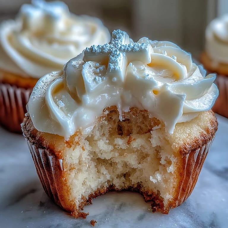 Soft vanilla communion cupcakes crowned with sweet buttercream and a symbolic cross.