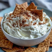 Viral 3-Ingredient Cheesecake Dip with Graham Crackers: a creamy, dreamy dessert dip perfect for parties.  